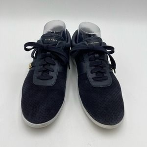 COLE HAAN Blue Suede Sneakers Size 9.5 B Tie Breathable Comfort Walking Athletic